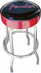 Stool Fender BarStool Black & Red - 30in