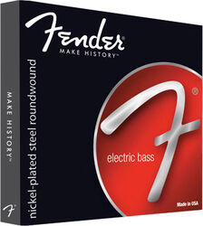Electric bass strings Fender Bass Nickel Plated Steel Roundwound 7250's 45-105 - Set of 4 strings