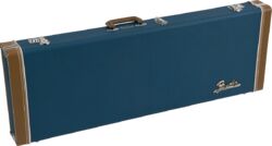 Electric guitar case Fender Classic Wood Strat/Tele Electric Guitar Case - Lake Placid Blue