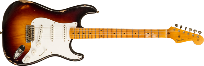 Fender Custom Shop 70th Anniversary 1954 Stratocaster Ltd - Relic wide-fade 2-color sunburst