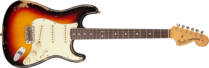 Fender Custom Shop Michael Landau Signature 1968 Stratocaster - Relic bleached 3-color sunburst
