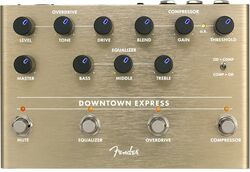 Overdrive, distortion, fuzz effect pedal for bass Fender Downtown Express Bass Multi Effect