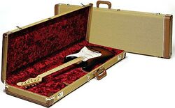 Electric guitar case Fender Deluxe Hardshell Case Stra/Tele - Tweed Red Poodle