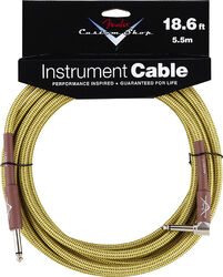 Cable Fender Custom Shop Instrument Cable Tweed - Angle 5.6m