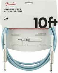 Cable Fender Original Instrument Cable, Straight, 10ft - Daphne Blue