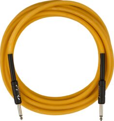 Cable Fender Pro Glow In The Dark Instrument Cable, 18.6ft, Straight/Straight - Orange