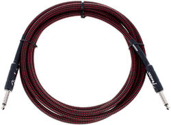 Cable Fender Professional Instrument Cable, Straight/Straight, 10ft - Red Tweed