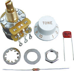 Pot Fender 250k/1 Meg Split Shaft TBX Tone Control Potentiometer
