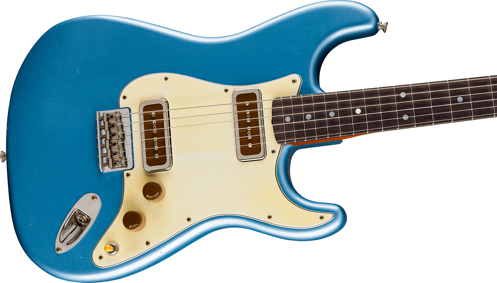 Fender Custom Shop Ariel Posen Strat Signature 2s P90 Ht Rw - Relic Lake Placid Blue - Signature electric guitar - Variation 2