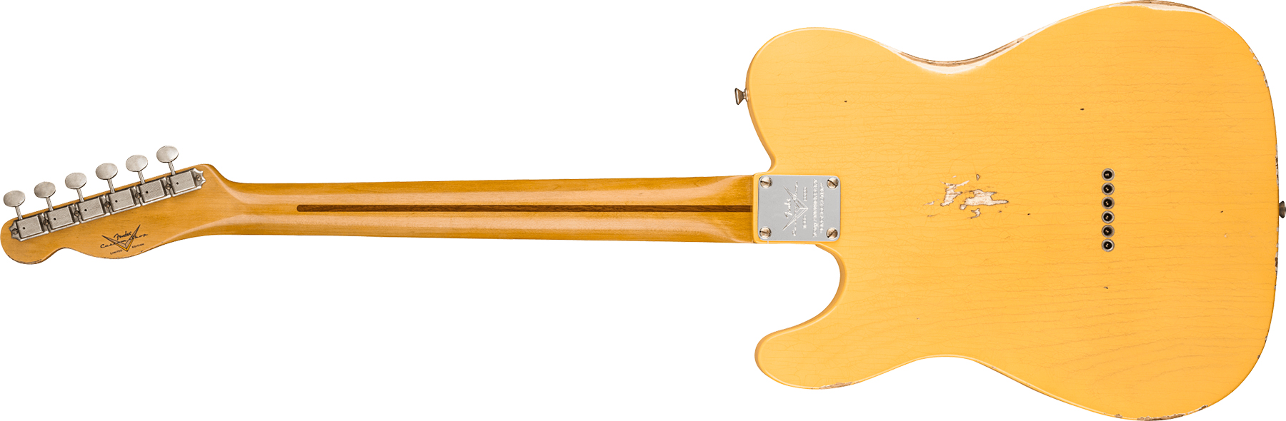 Fender Custom Shop Broadcaster Tele 70th Anniversary Ltd Mn - Relic Aged Nocaster Blonde - Tel shape electric guitar - Variation 1