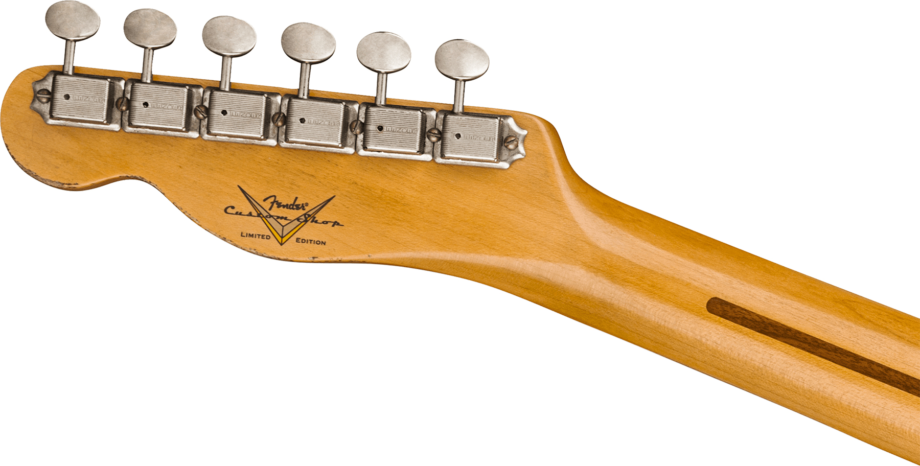 Fender Custom Shop Broadcaster Tele 70th Anniversary Ltd Mn - Relic Aged Nocaster Blonde - Tel shape electric guitar - Variation 3
