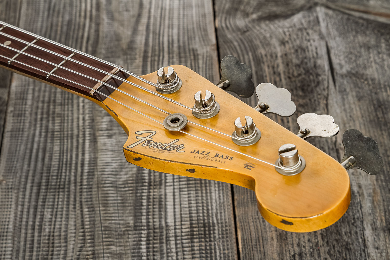 Fender Custom Shop Jazz Bass 1961 Rw #cz572155 - Heavy Relic 3-color Sunburst - Solid body electric bass - Variation 8