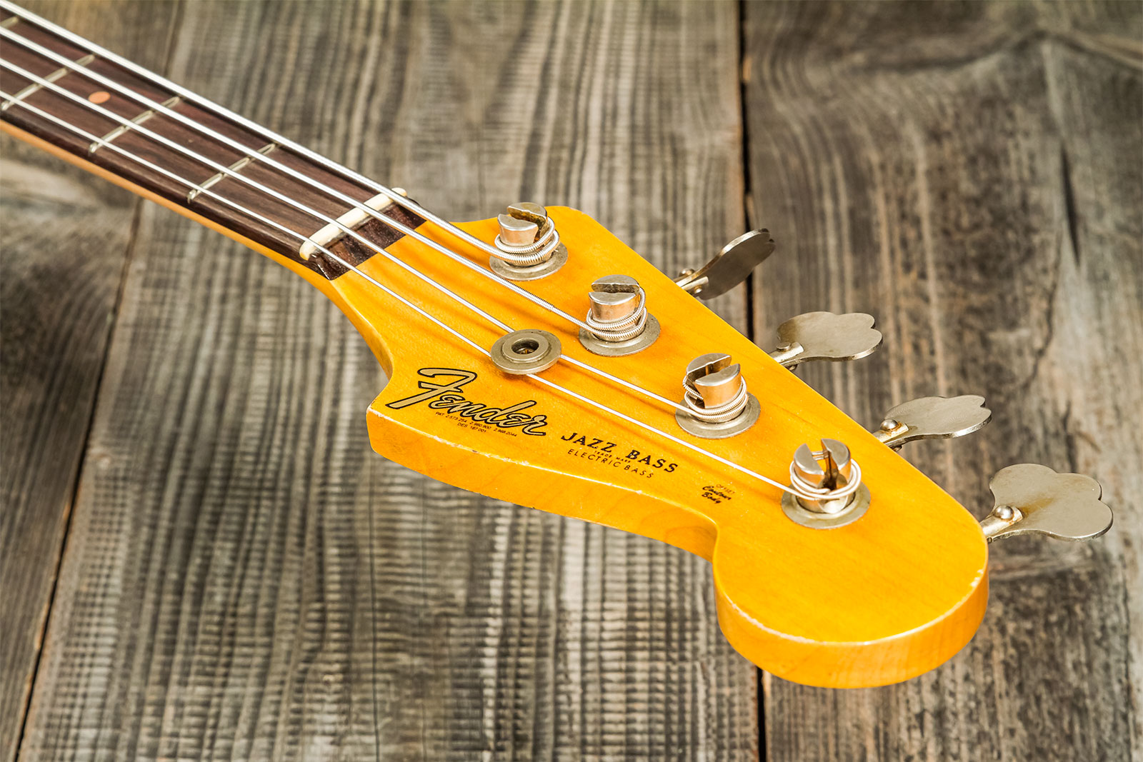 Fender Custom Shop  Jazz Bass 1962 Rw #cz569015 - Relic 3-color Sunburst - Solid body electric bass - Variation 8