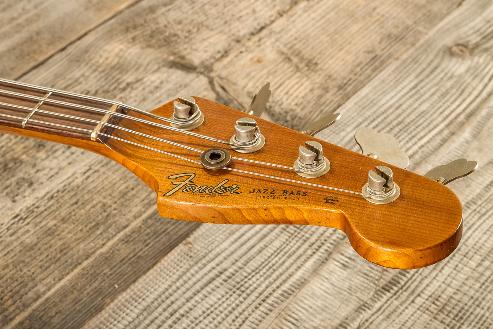Fender Custom Shop Jazz Bass 1963 Rw #r135891 - Relic Sherwood Green Metallic - Solid body electric bass - Variation 9