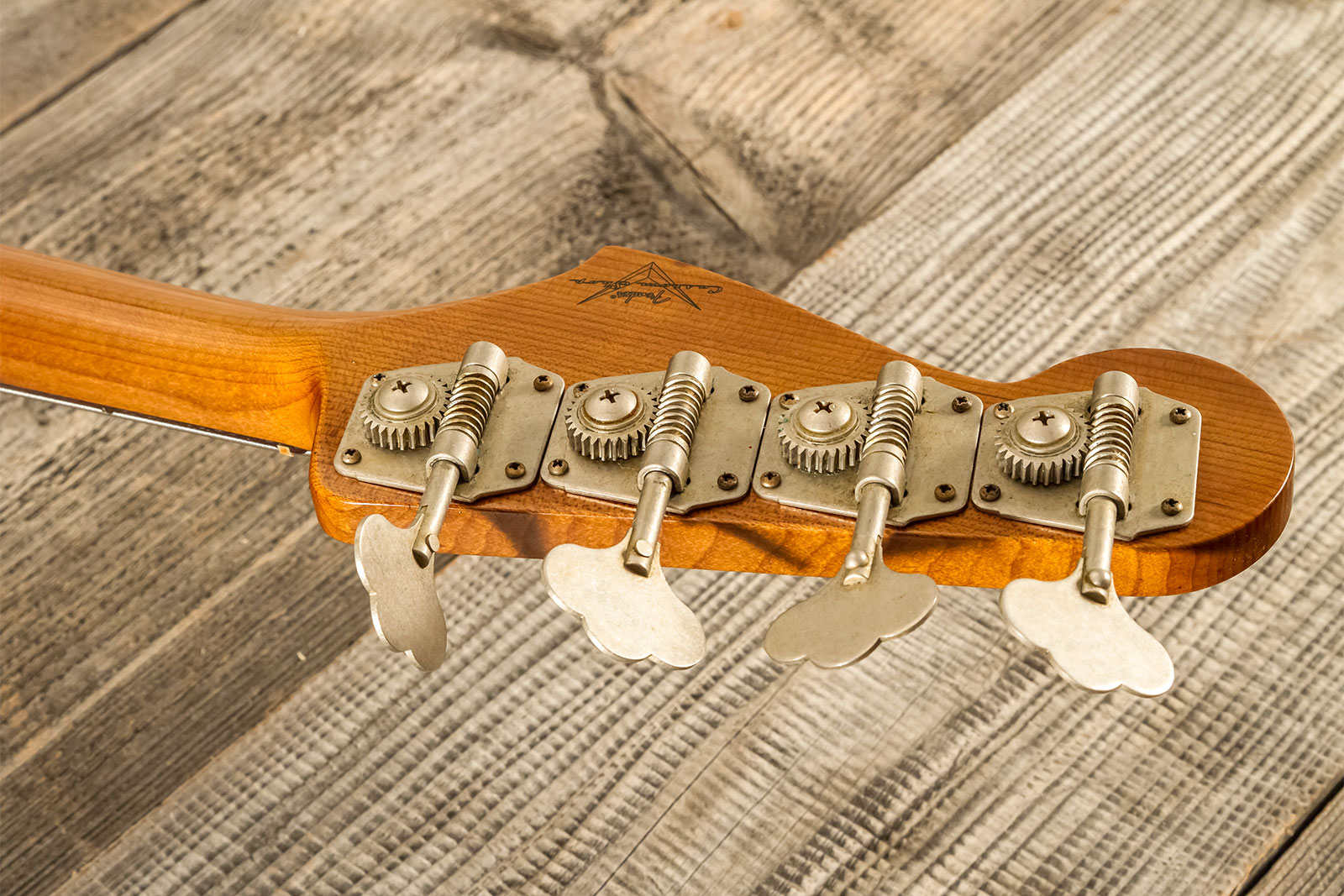 Fender Custom Shop Jazz Bass 1963 Rw #r135891 - Relic Sherwood Green Metallic - Solid body electric bass - Variation 10