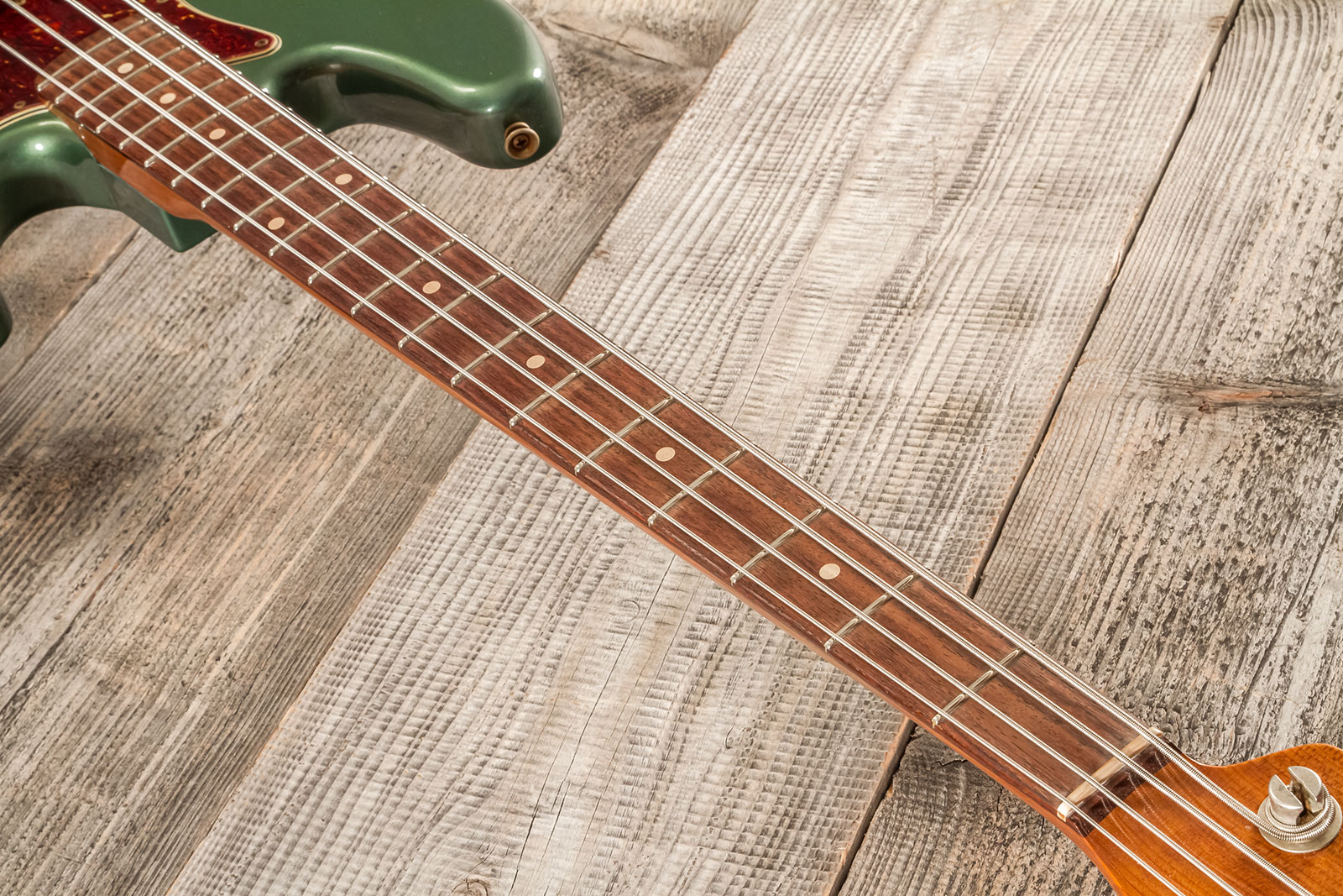 Fender Custom Shop Jazz Bass 1963 Rw #r135891 - Relic Sherwood Green Metallic - Solid body electric bass - Variation 5