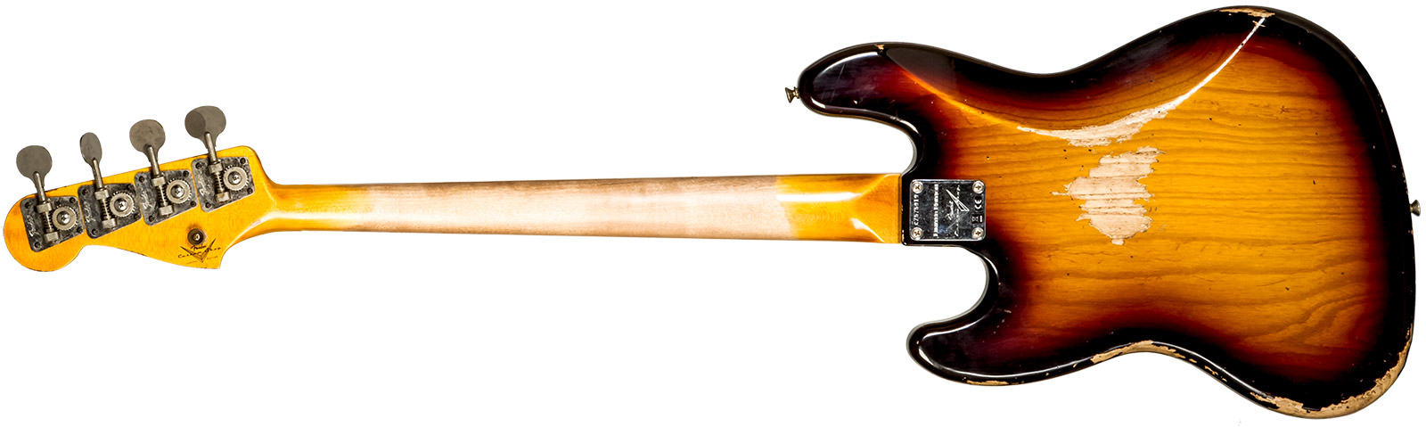 Fender Custom Shop Jazz Bass Custom Rw #cz575919 - Heavy Relic 3-color Sunburst - Solid body electric bass - Variation 2