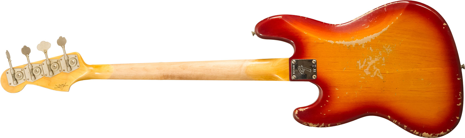 Fender Custom Shop Jazzbass 1964 Rw #r137642 - Heavy Relic Cherry Sunburst - Solid body electric bass - Variation 1