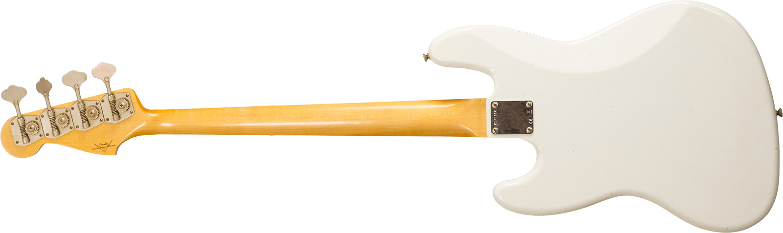 Fender Custom Shop Jazzbass 1964 Rw #r145112 - Journeyman Relic Olympic White - Solid body electric bass - Variation 1