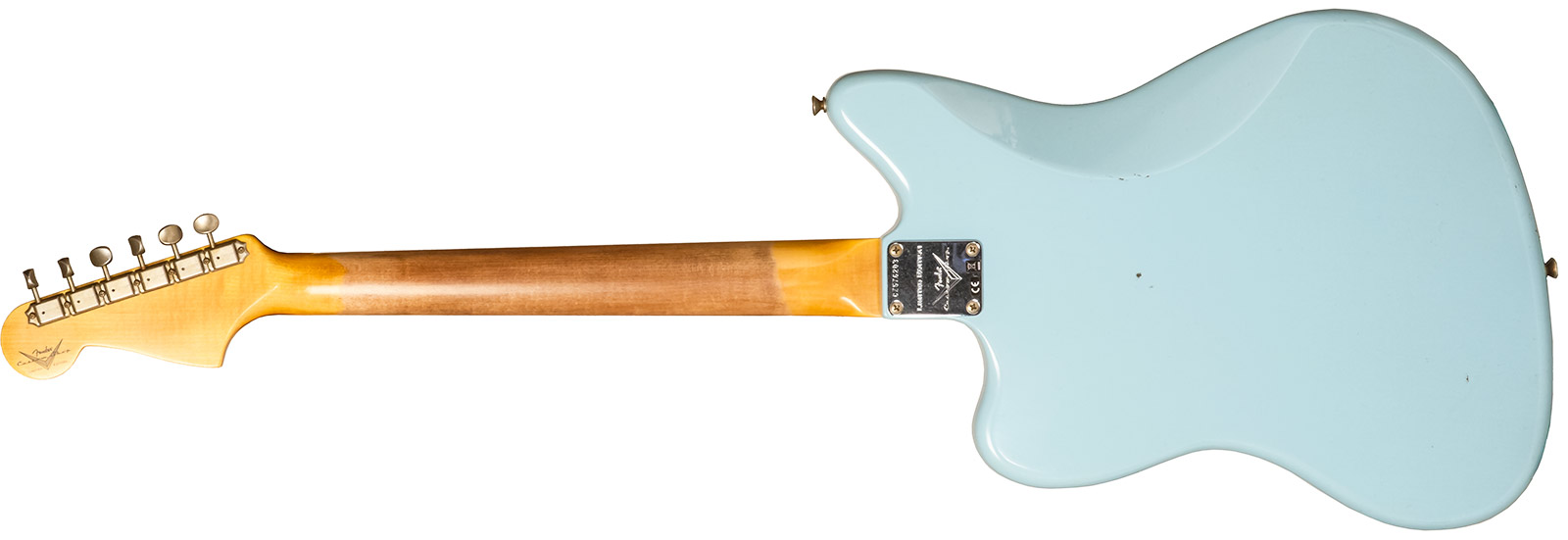 Fender Custom Shop Jazzmaster 1959 250k 2s Trem Rw #cz576203 - Journeyman Relic Aged Daphne Blue - Retro rock electric guitar - Variation 1