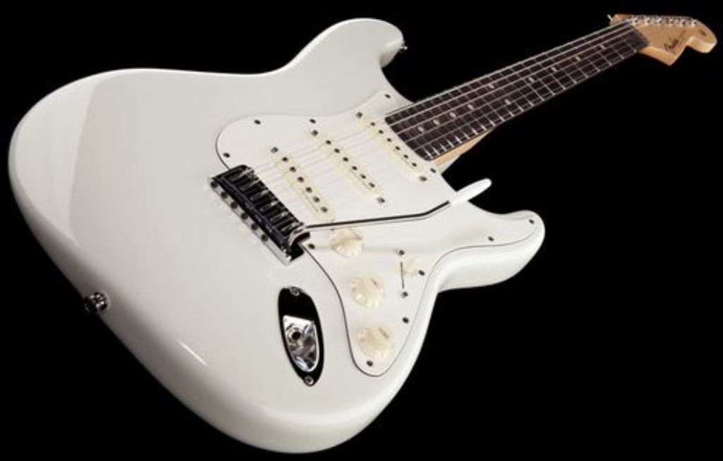 Fender Custom Shop Jeff Beck Strat 3s Trem Rw - Nos Olympic White - Str shape electric guitar - Variation 1