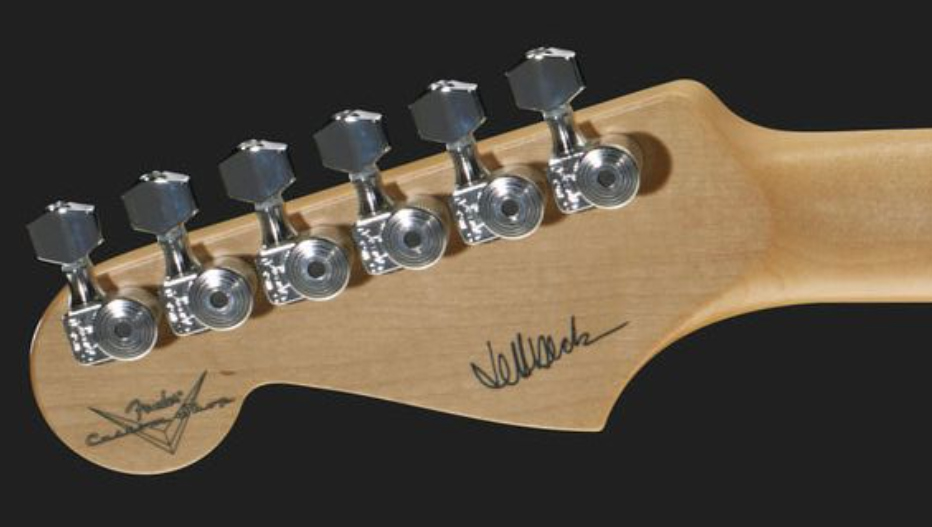 Fender Custom Shop Jeff Beck Strat 3s Trem Rw - Nos Olympic White - Str shape electric guitar - Variation 5