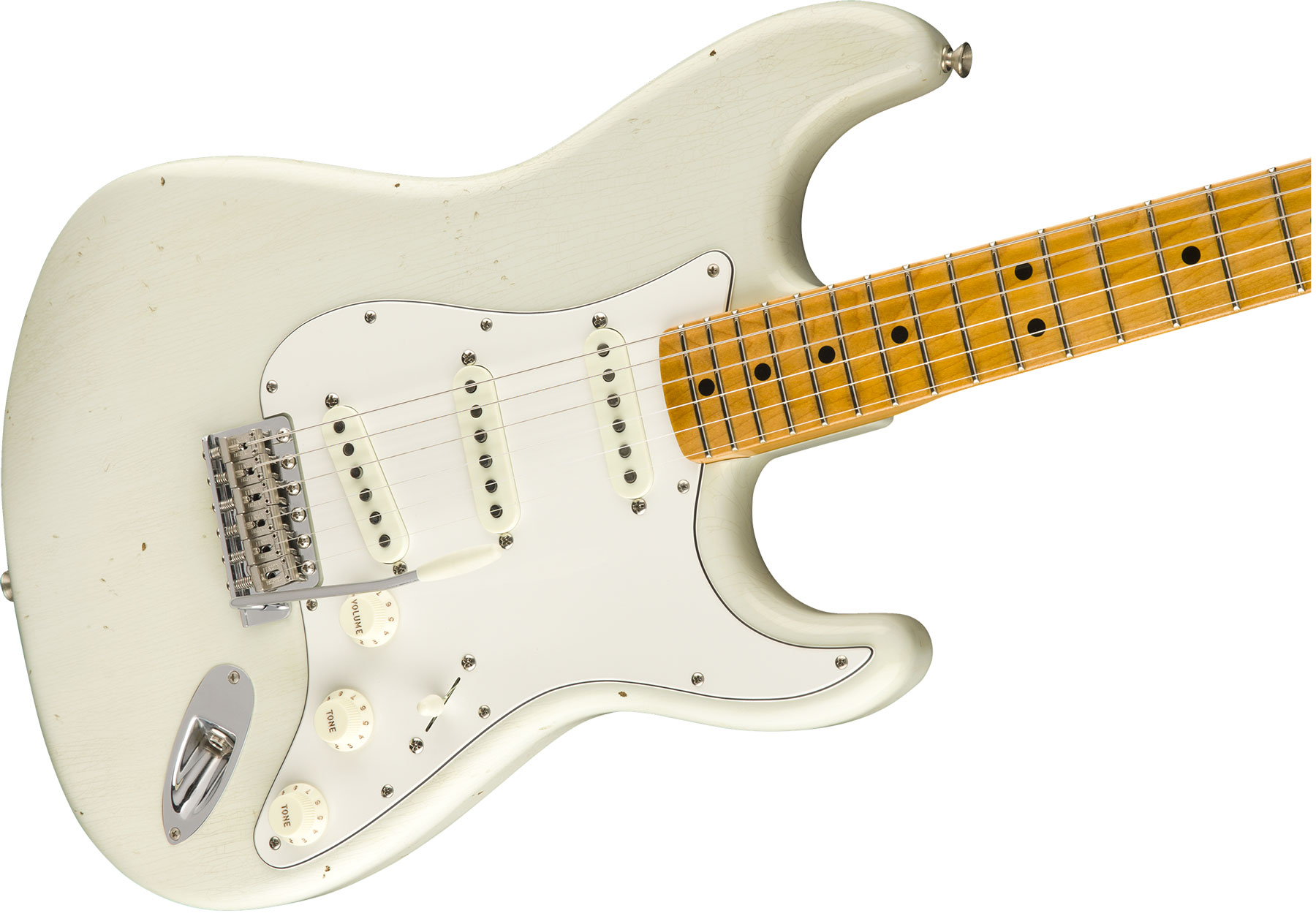 Fender Custom Shop Jimi Hendrix Strat Voodoo Child Signature 2018 Mn - Journeyman Relic Olympic White - Str shape electric guitar - Variation 2