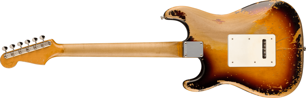 Fender Custom Shop John Frusciante Masterbuilt P.waller 3s Trem Rw - Heavy Relic 3-color Sunburst - Signature electric guitar - Variation 1