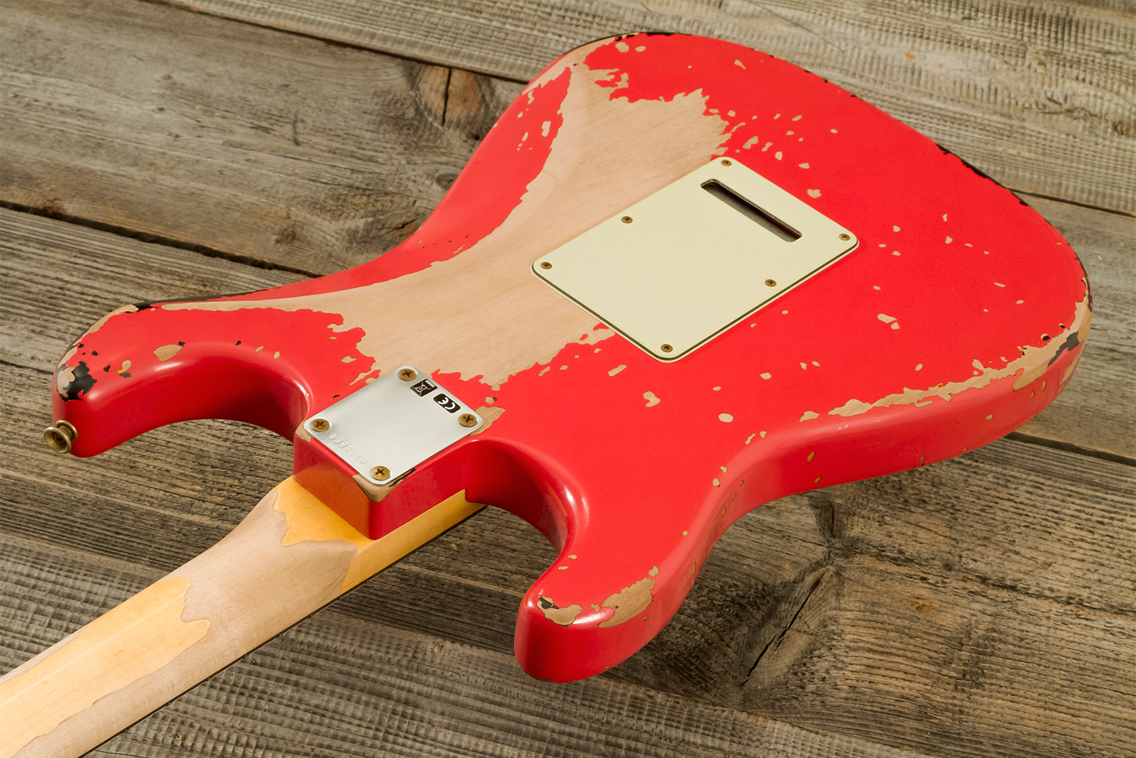 Fender Custom Shop Michael Landau Strat 1963 Signature Trem 3s #r133864 - Relic Fiesta Red O. 3-color Sunburst - Str shape electric guitar - Variation