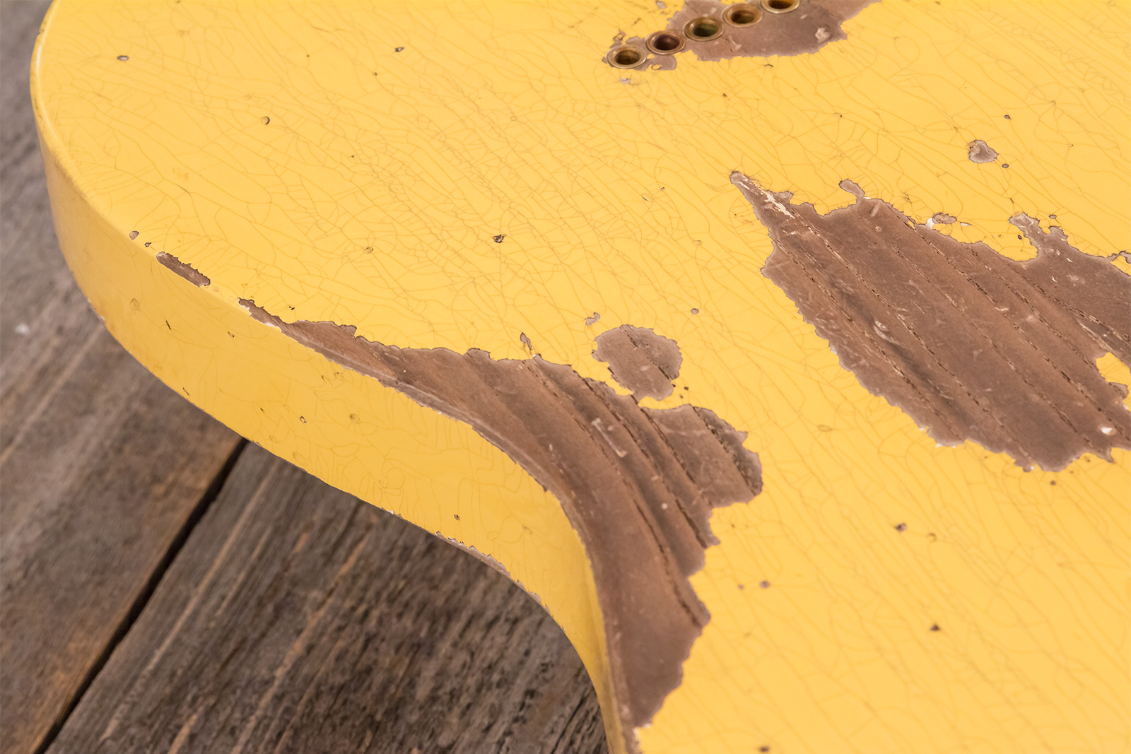 Fender Custom Shop Nocaster Tele 1951 2s Ht Mn #r137320 - Heavy Relic Natural Blonde - Str shape electric guitar - Variation 11