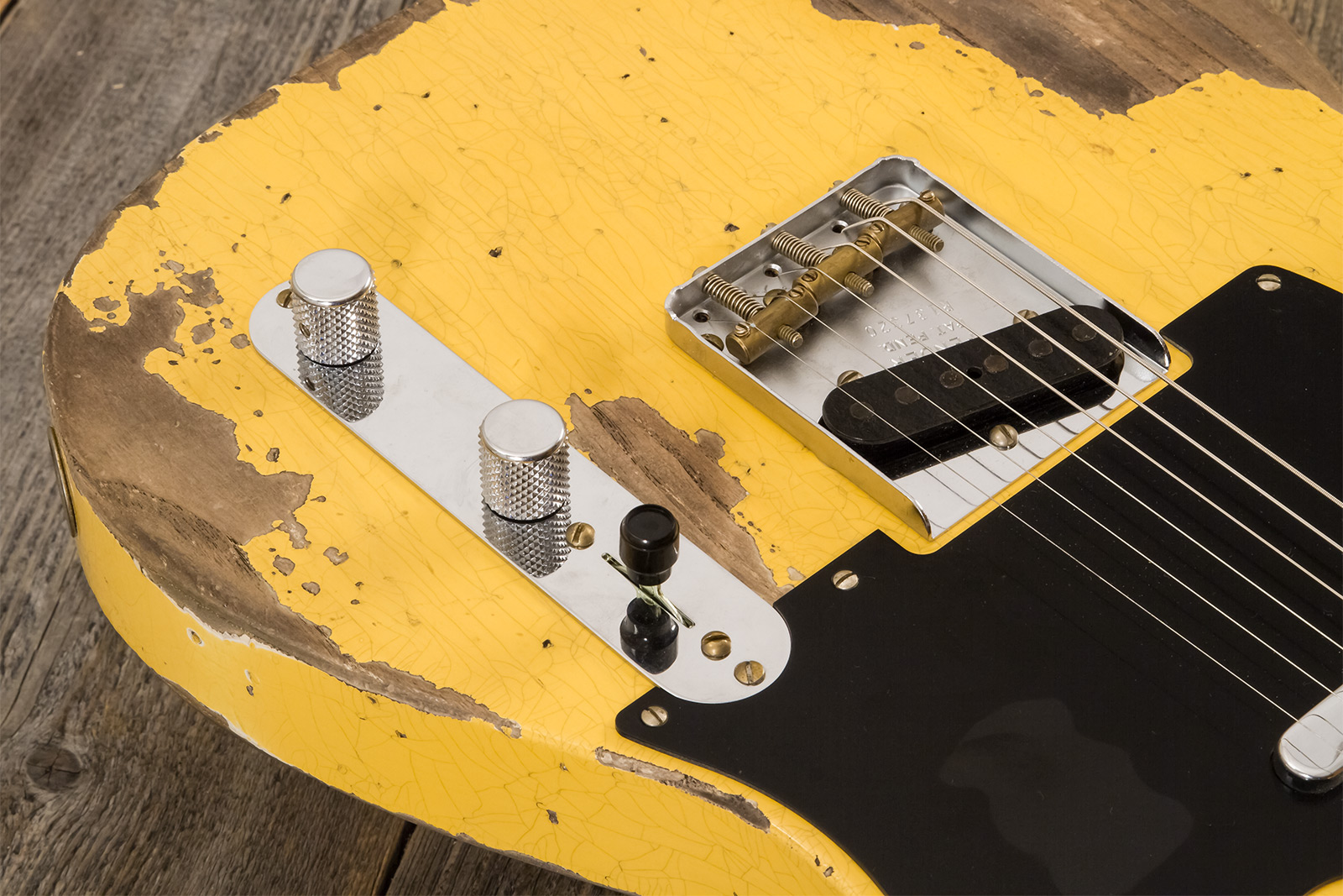 Fender Custom Shop Nocaster Tele 1951 2s Ht Mn #r137320 - Heavy Relic Natural Blonde - Str shape electric guitar - Variation 3
