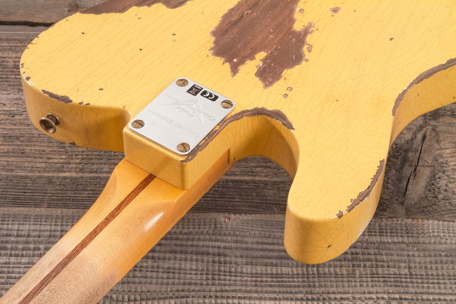 Fender Custom Shop Nocaster Tele 1951 2s Ht Mn #r137320 - Heavy Relic Natural Blonde - Str shape electric guitar - Variation 8