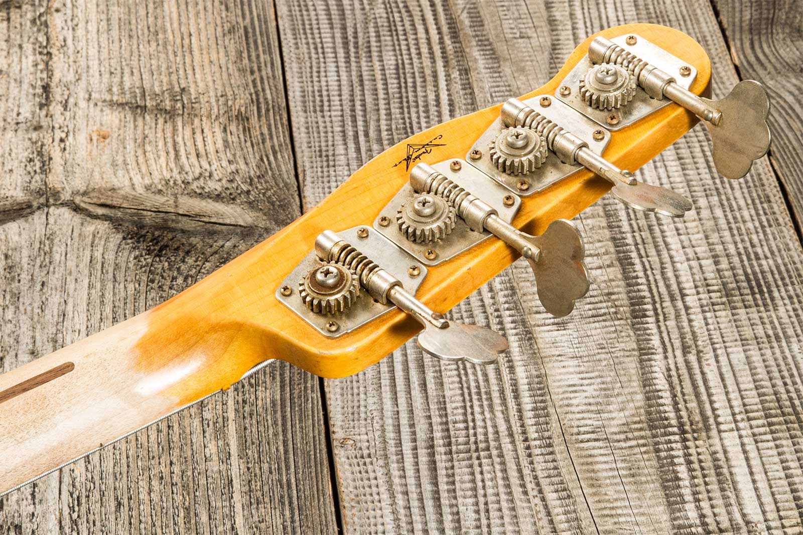 Fender Custom Shop Precision Bass 1955 Mn #r133839 - Heavy Relic 2-color Sunburst - Solid body electric bass - Variation 9