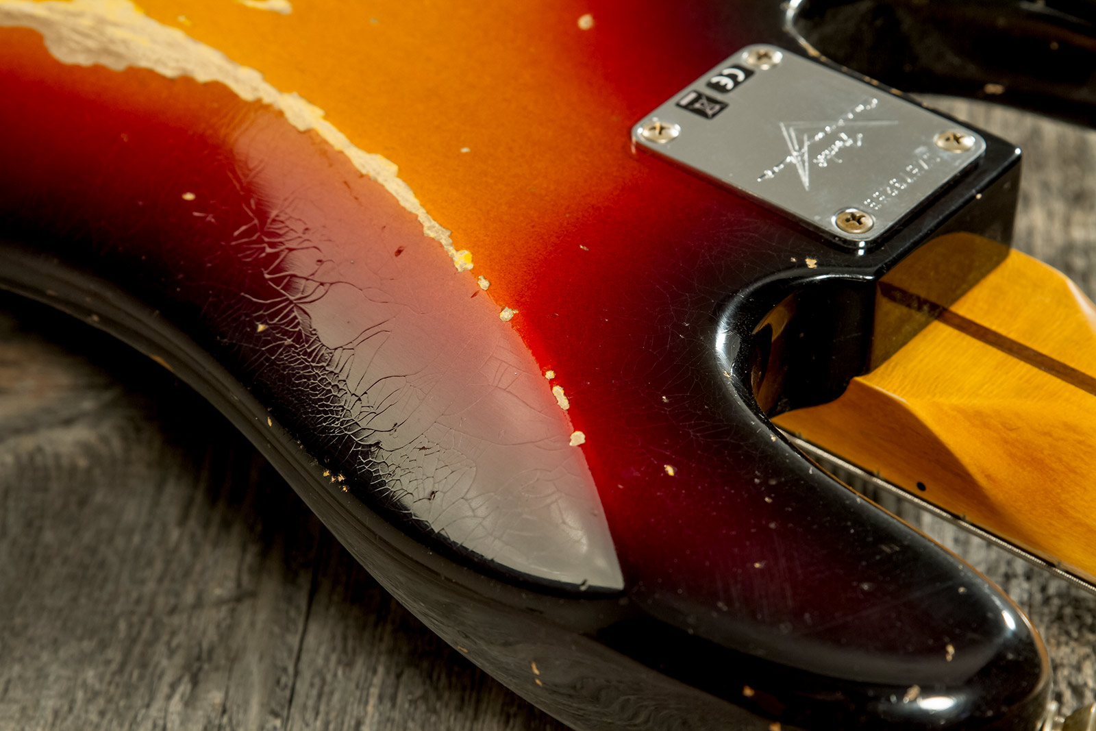 Fender Custom Shop Precision Bass 1958 Mn #cz573256 - Heavy Relic 3-color Sunburst - Solid body electric bass - Variation 8