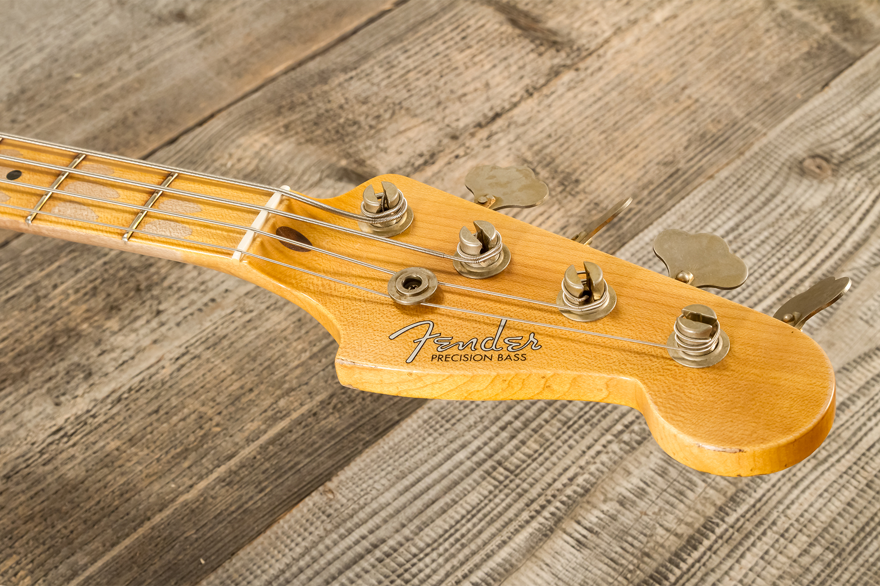 Fender Custom Shop Precision Bass 1958 Mn #cz578373 - Relic Chocolate 3-color Sunburst - Solid body electric bass - Variation 9
