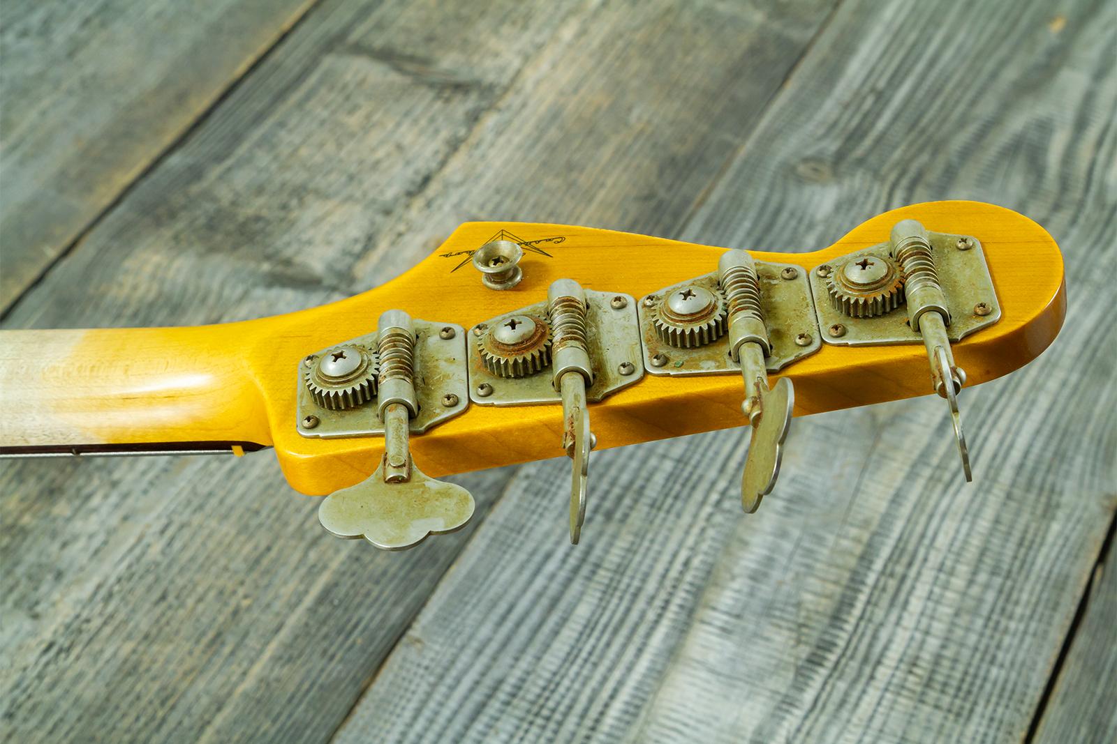 Fender Custom Shop Precision Bass 1960 Rw #cz590976 - Relic British Racing Green - Solid body electric bass - Variation 12