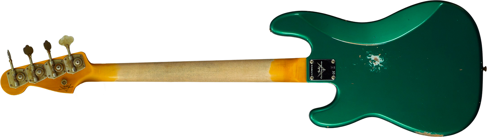 Fender Custom Shop Precision Bass 1960 Rw #cz590976 - Relic British Racing Green - Solid body electric bass - Variation 1