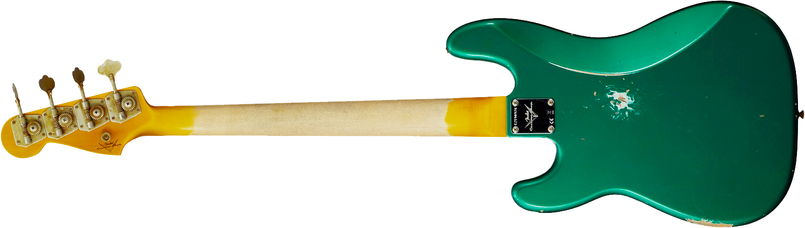 Fender Custom Shop Precision Bass 1960 Rw #cz590976 - Relic British Racing Green - Solid body electric bass - Variation 8