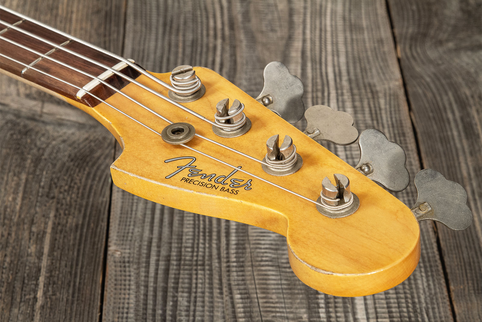 Fender Custom Shop Precision Bass 1960 Rw #r117926 - Heavy Relic Fiesta Red - Solid body electric bass - Variation 8