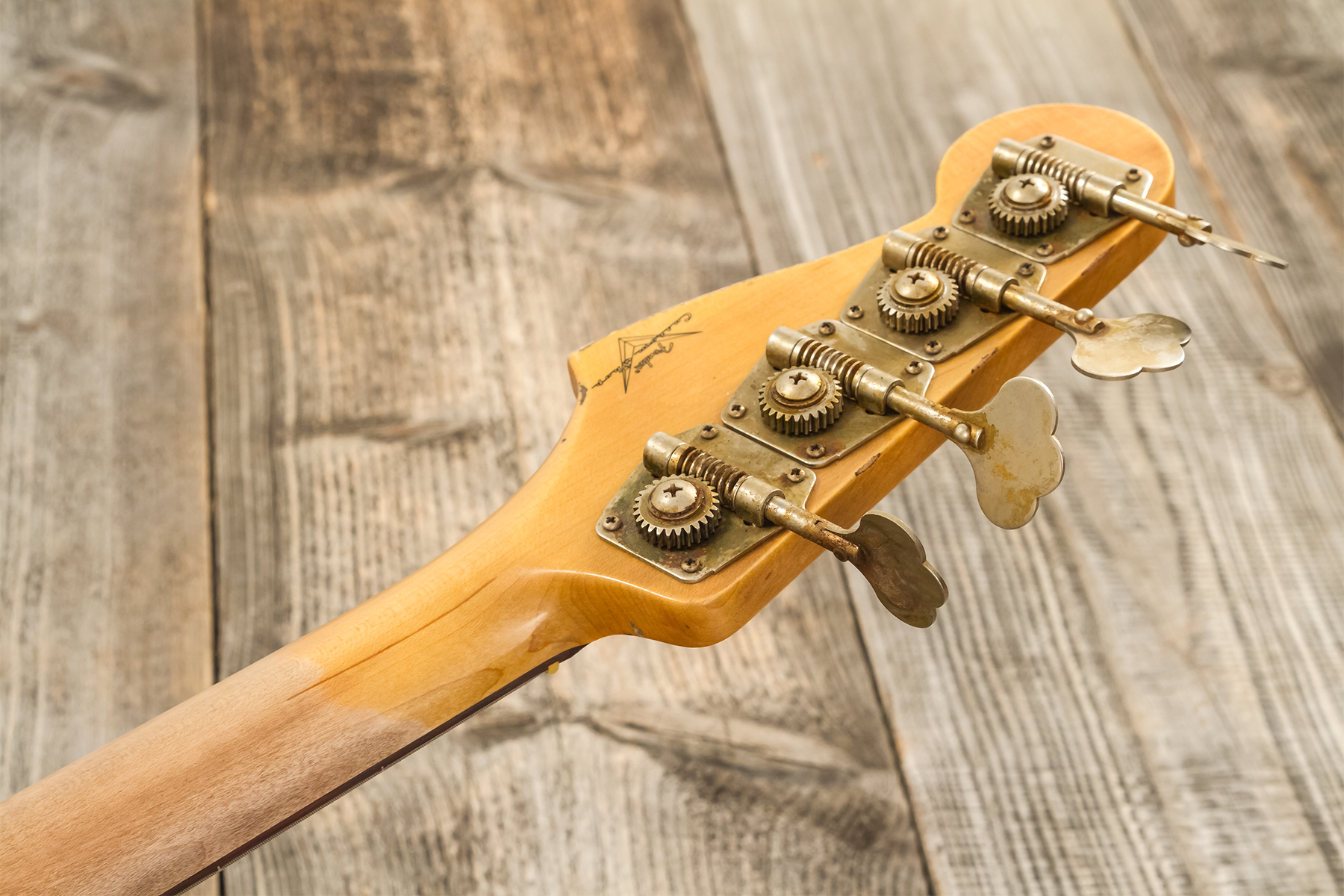 Fender Custom Shop Precision Bass 1960 Rw #r139029 - Heavy Relic Olympic White - Solid body electric bass - Variation 11