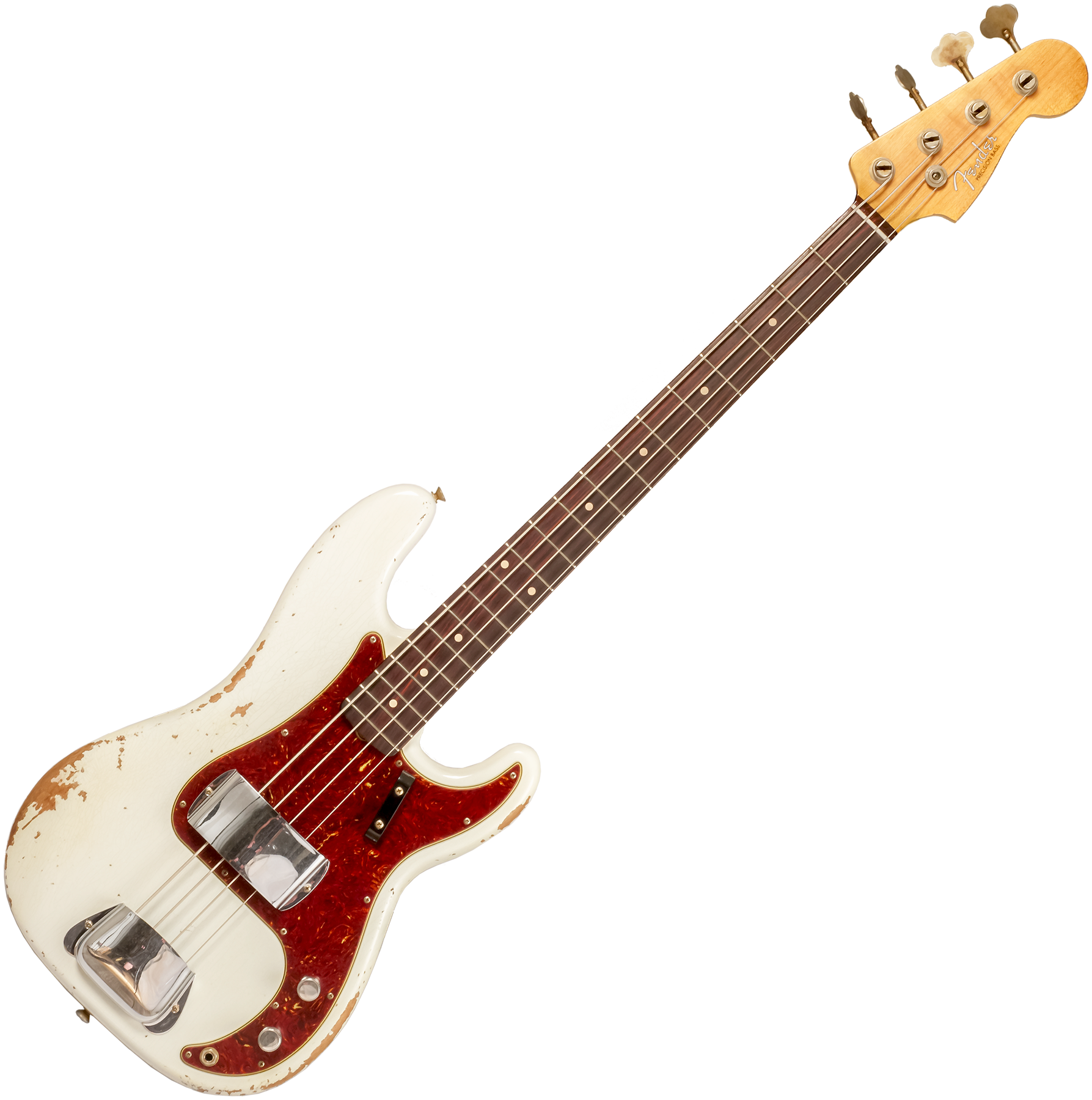 Fender Custom Shop Precision Bass 1960 Rw #r139029 - Heavy Relic Olympic White - Solid body electric bass - Variation 1