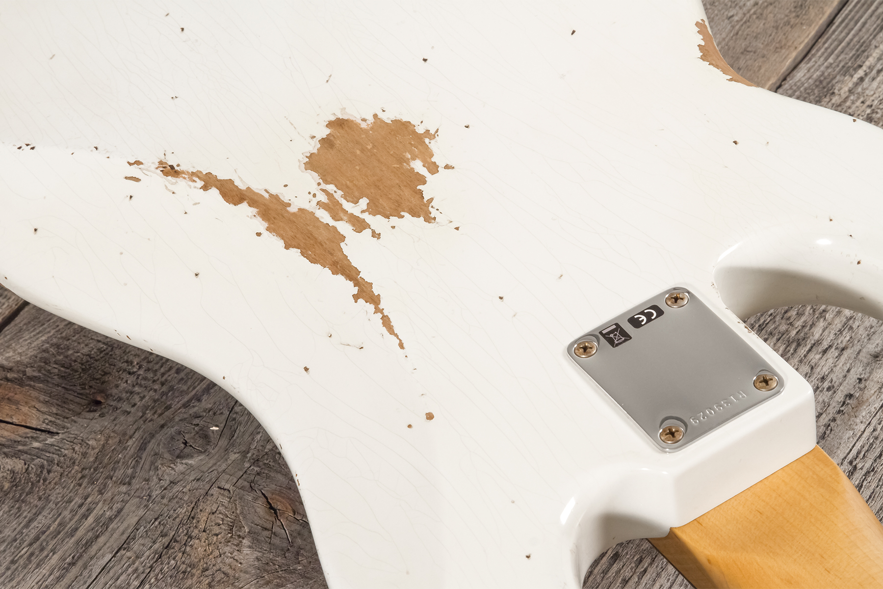 Fender Custom Shop Precision Bass 1960 Rw #r139029 - Heavy Relic Olympic White - Solid body electric bass - Variation 8