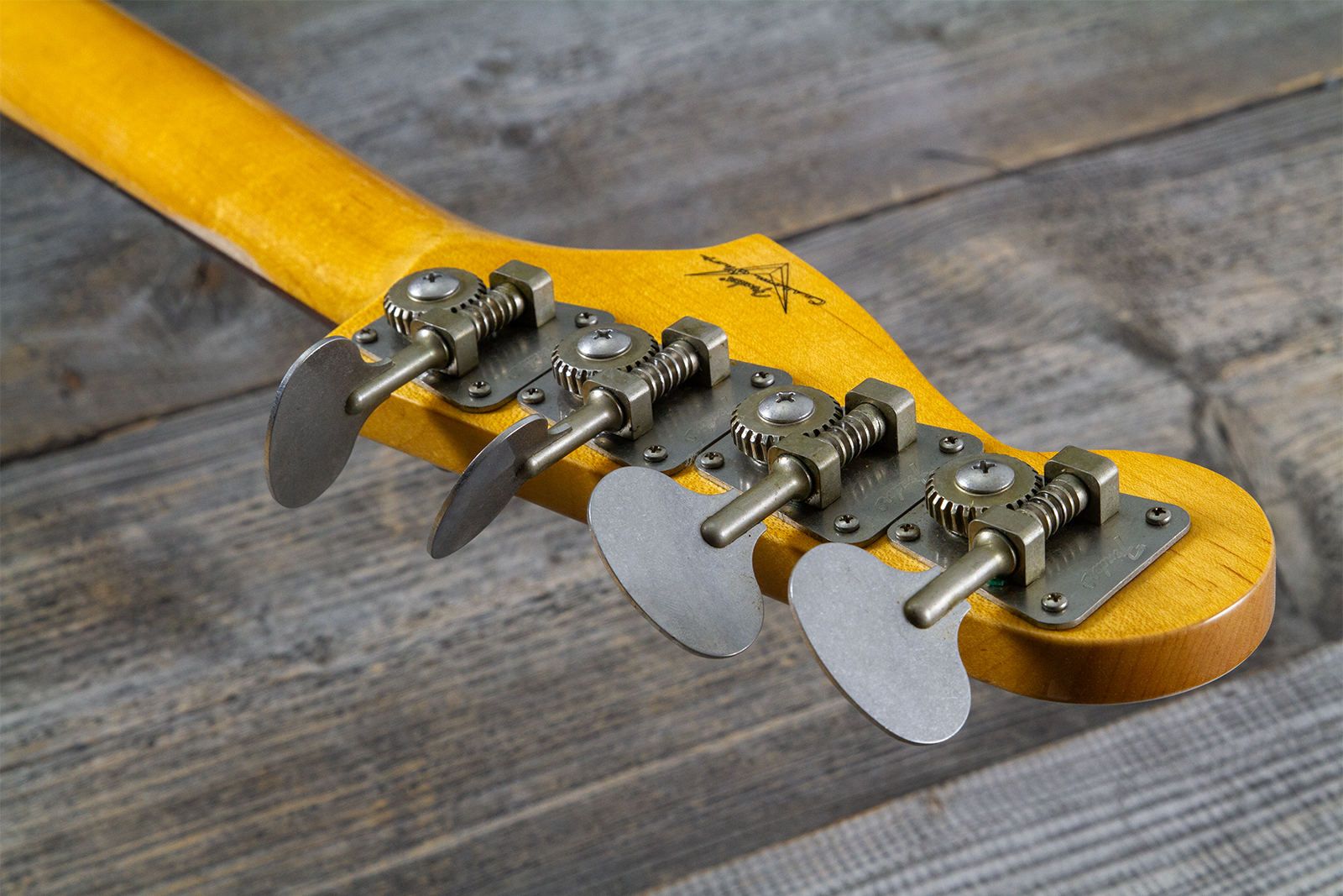 Fender Custom Shop Precision Bass 1960 Rw #r140276 - Journeyman Relic White Blonde - Solid body electric bass - Variation 10