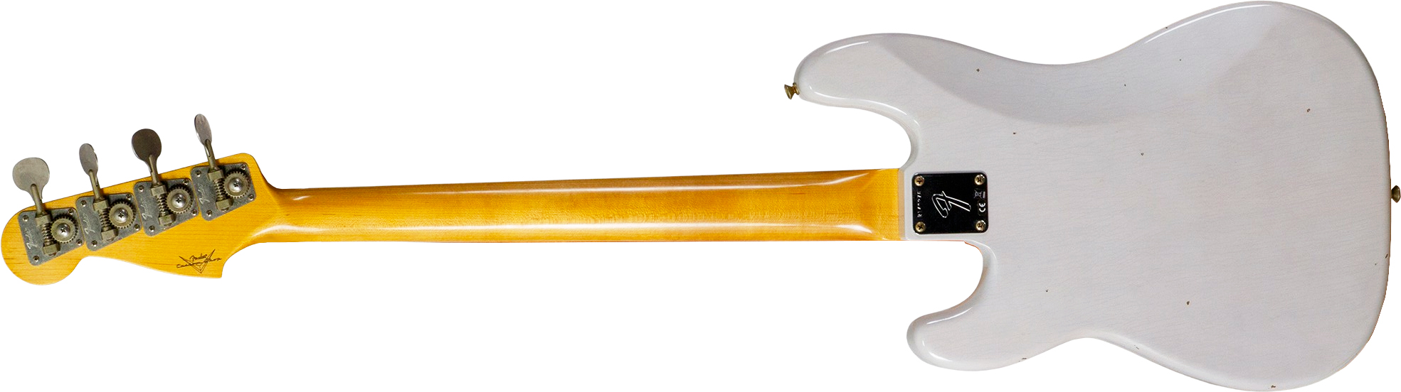 Fender Custom Shop Precision Bass 1960 Rw #r140276 - Journeyman Relic White Blonde - Solid body electric bass - Variation 1