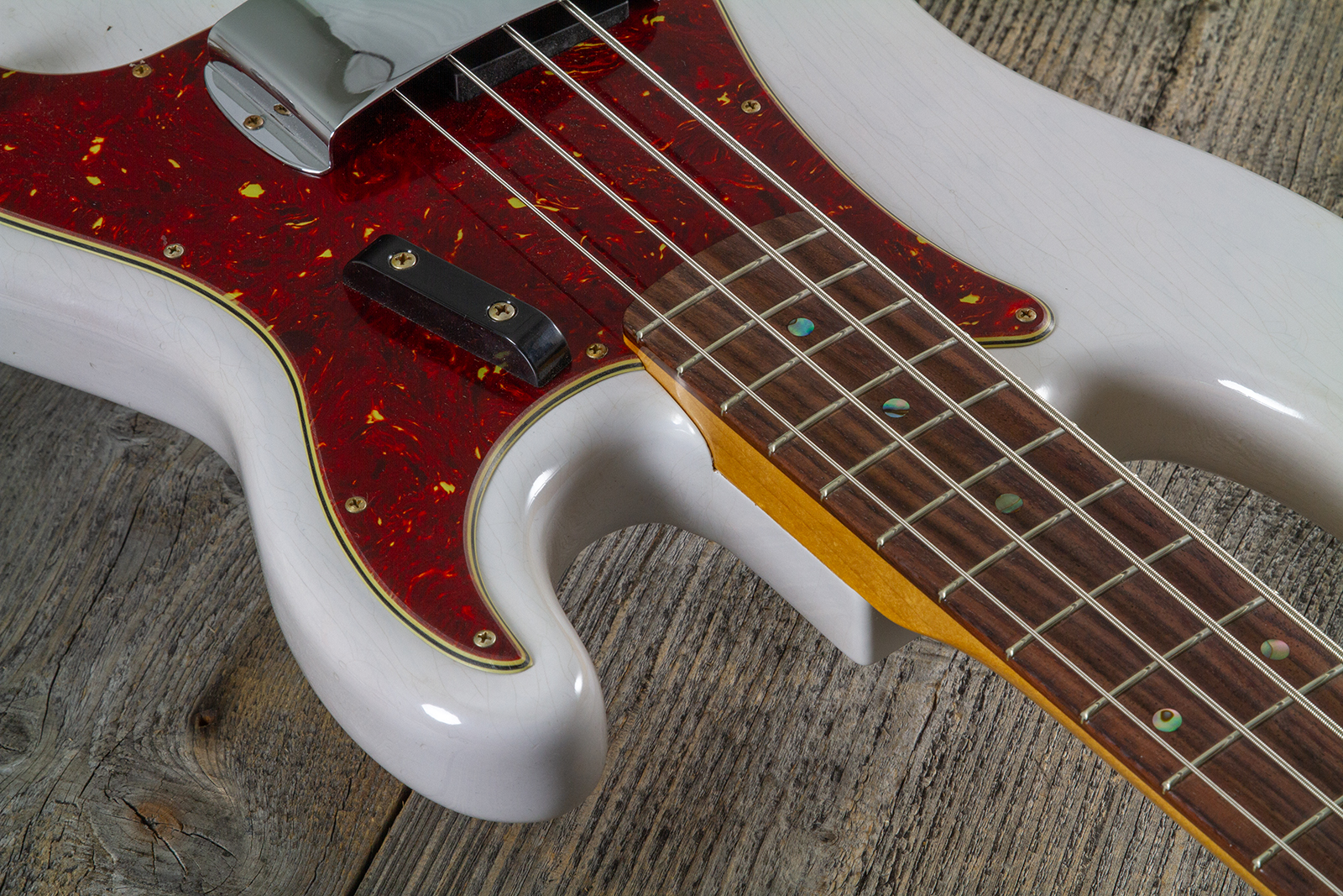 Fender Custom Shop Precision Bass 1960 Rw #r140276 - Journeyman Relic White Blonde - Solid body electric bass - Variation 4