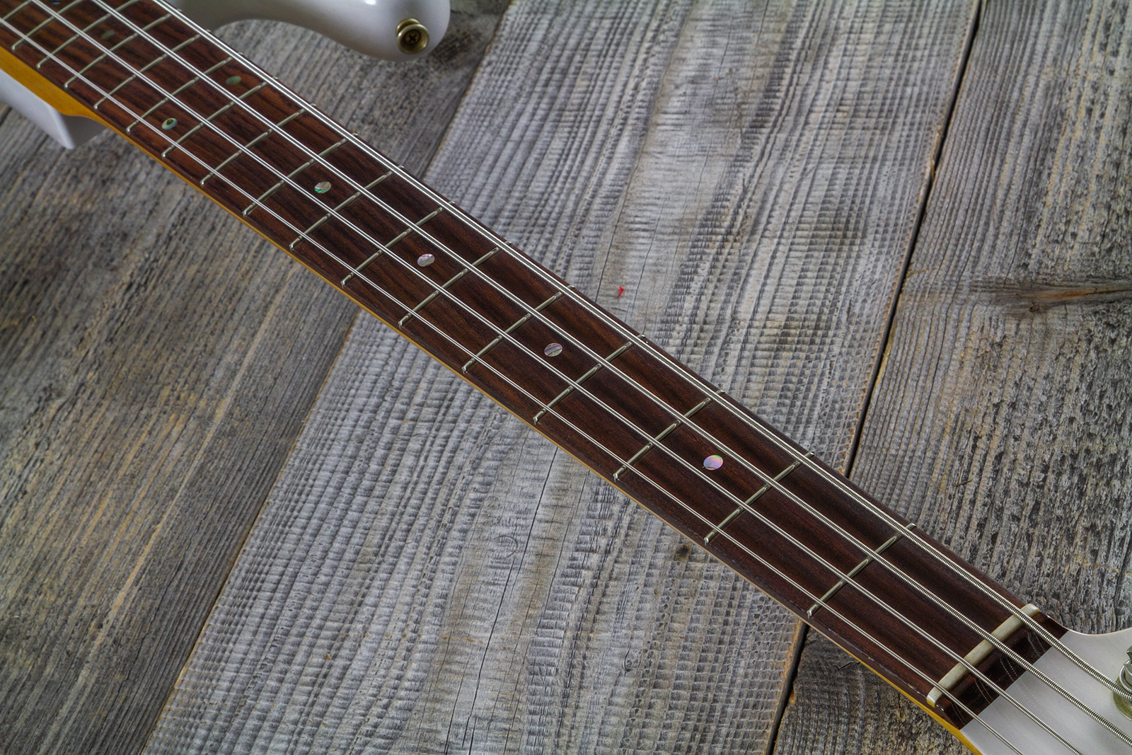 Fender Custom Shop Precision Bass 1960 Rw #r140276 - Journeyman Relic White Blonde - Solid body electric bass - Variation 5