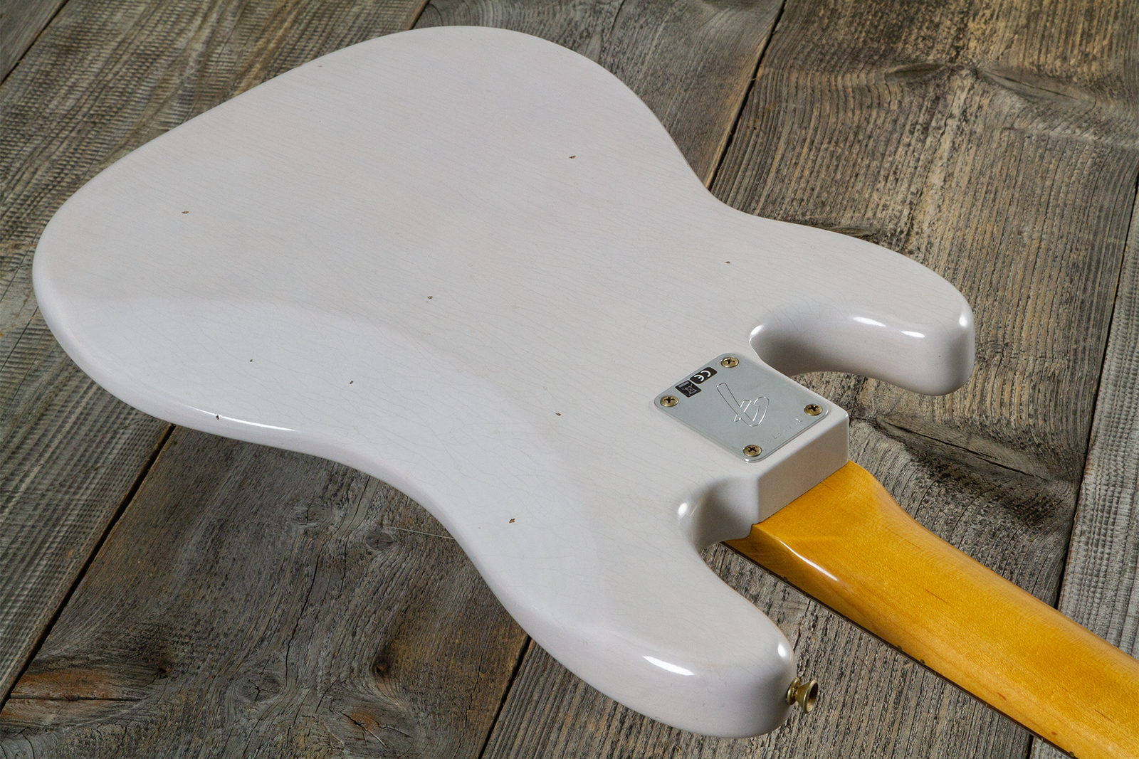 Fender Custom Shop Precision Bass 1960 Rw #r140276 - Journeyman Relic White Blonde - Solid body electric bass - Variation 7