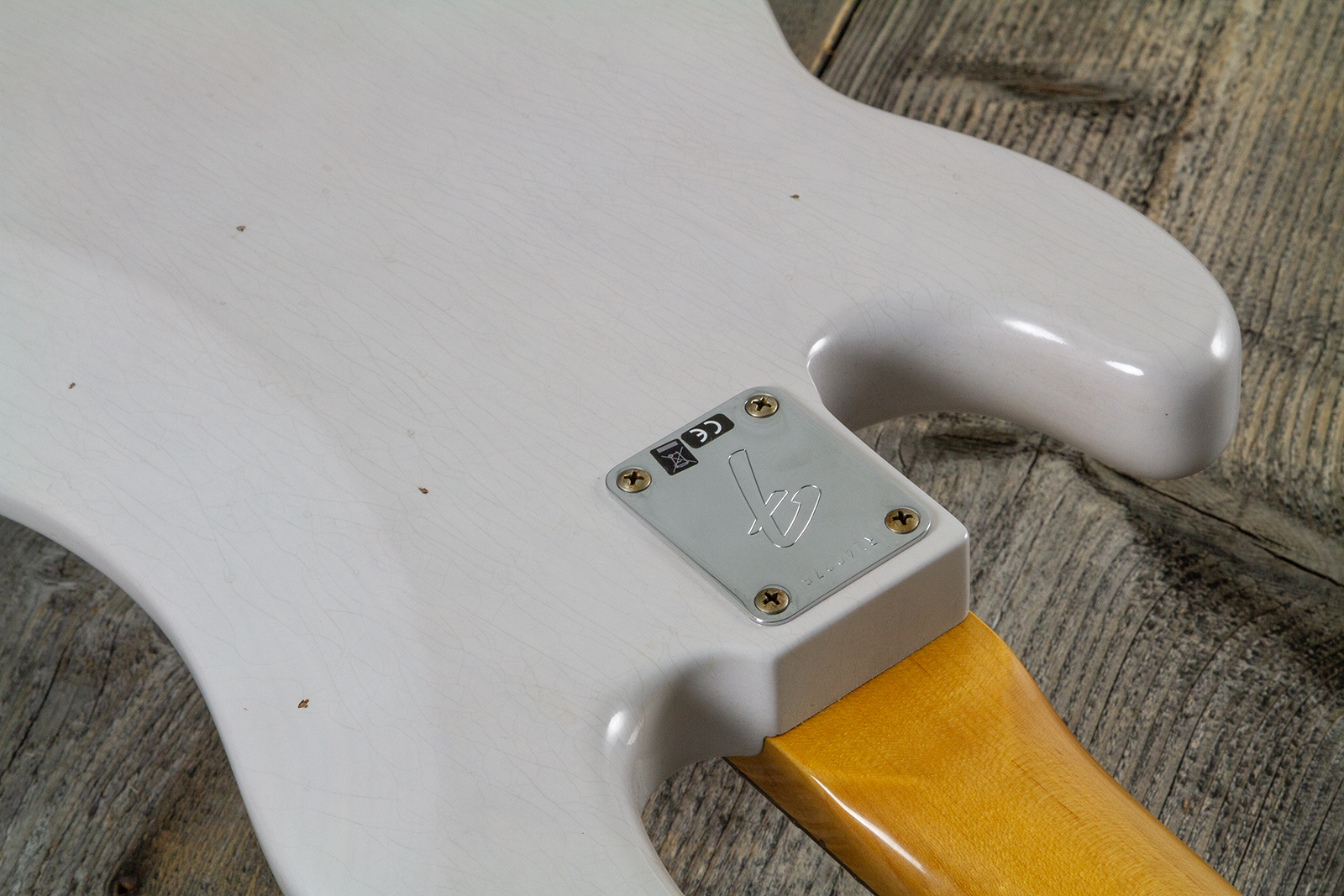 Fender Custom Shop Precision Bass 1960 Rw #r140276 - Journeyman Relic White Blonde - Solid body electric bass - Variation 8