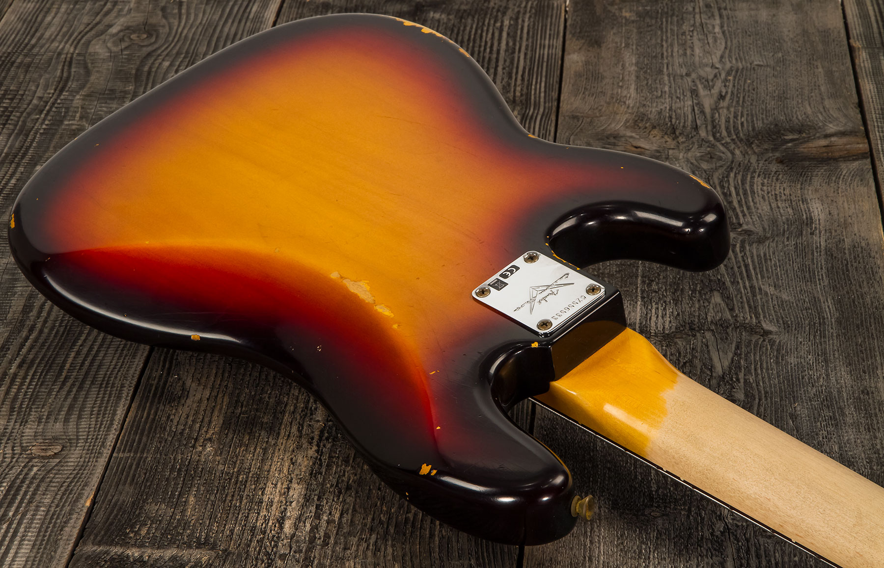 Fender Custom Shop Precision Bass 1961 Rw #cz556533 - Relic 3-color Sunburst - Solid body electric bass - Variation 3