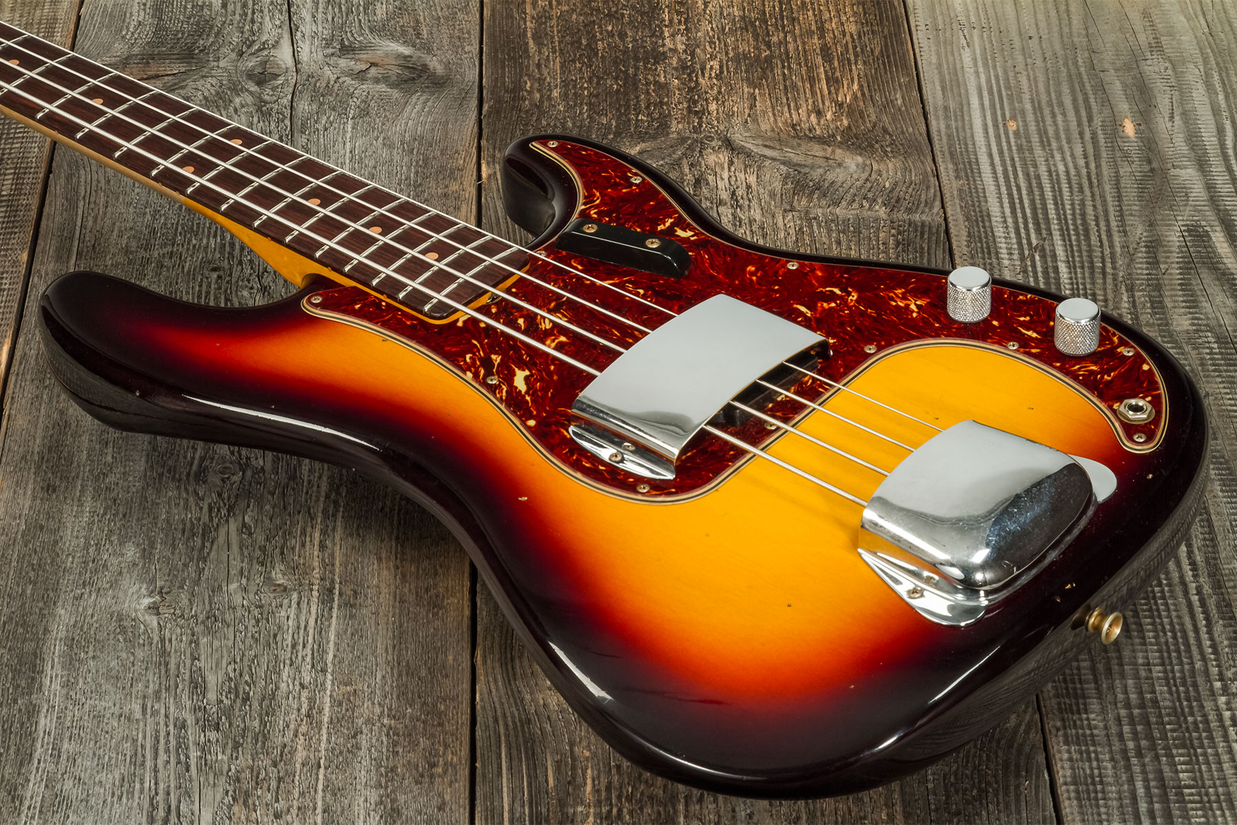 Fender Custom Shop Precision Bass 1963 Rw #cz56919 - Journeyman Relic 3-color Sunburst - Solid body electric bass - Variation 3